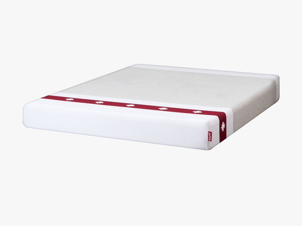 juno-1 Vue trois-quart du matelas Juno