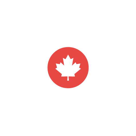 White Made in Canada logo.