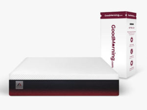 Matelas Apollo et boîte BonMatin.com rouge et blanche