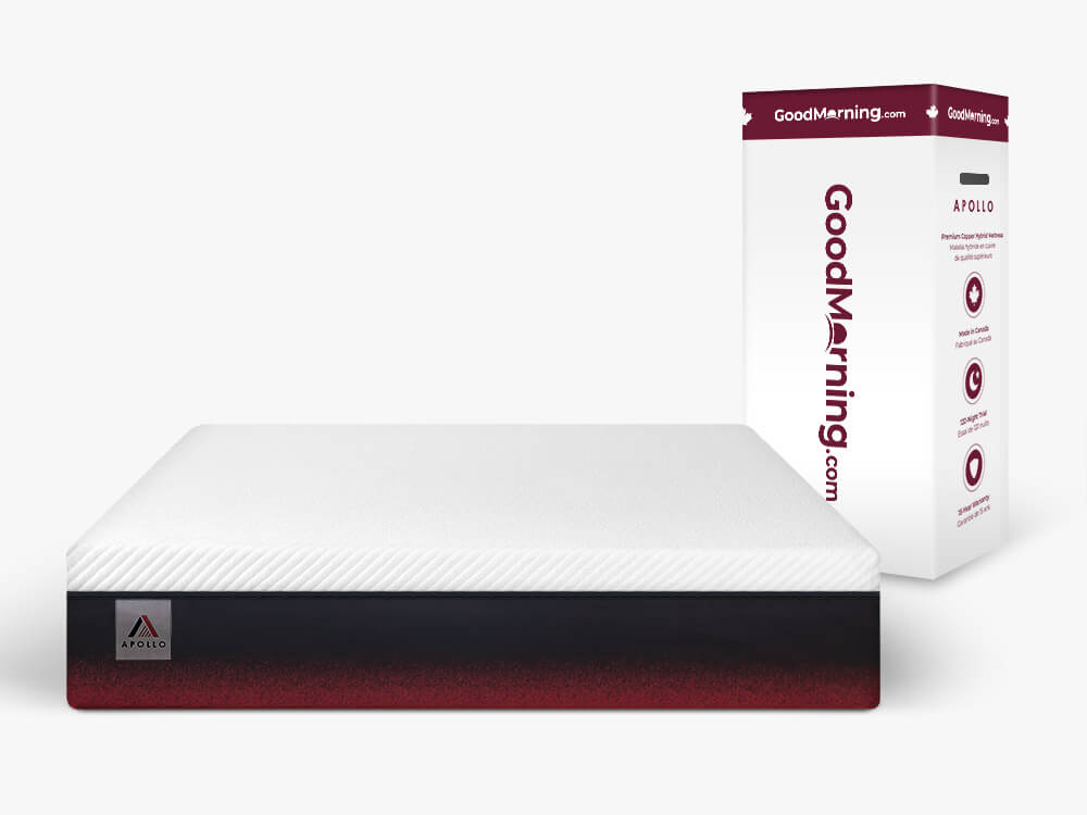 apollo-mattress-01 Matelas Apollo et boîte BonMatin.com rouge et blanche